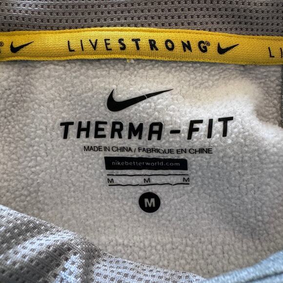 Nike Therma-Fit Pullover Hoodie Livestrong Be Invincible Gray Womens Size M - Picture 10 of 12
